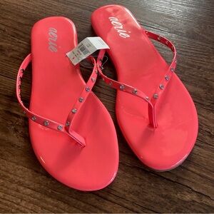 Aerie NWT Women's Pink Flip Flops 7
